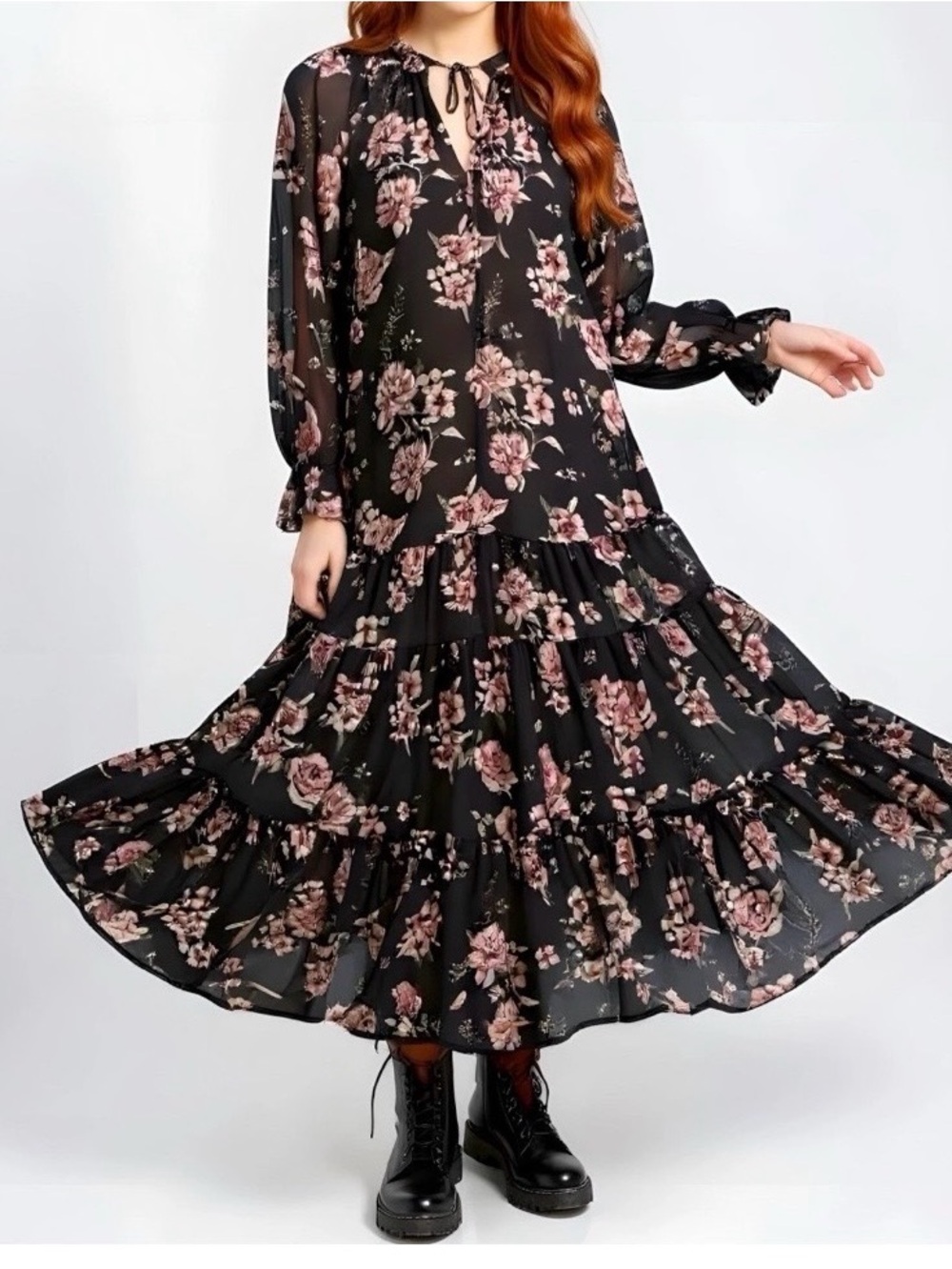 Free People Feeling Groovy Maxi Dress Forest Combo sz S